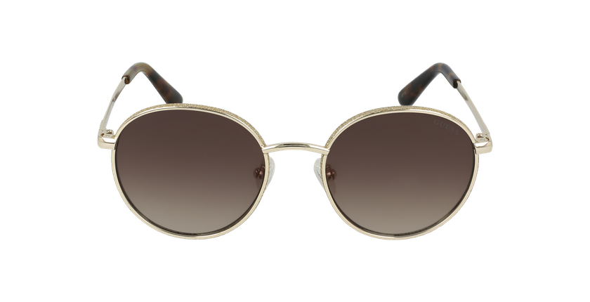 LUNETTES DE SOLEIL femme GU7556 doré - Vue de face