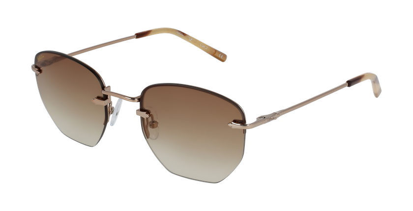 LUNETTES DE SOLEIL femme JENNA marron/doré - Vue de face