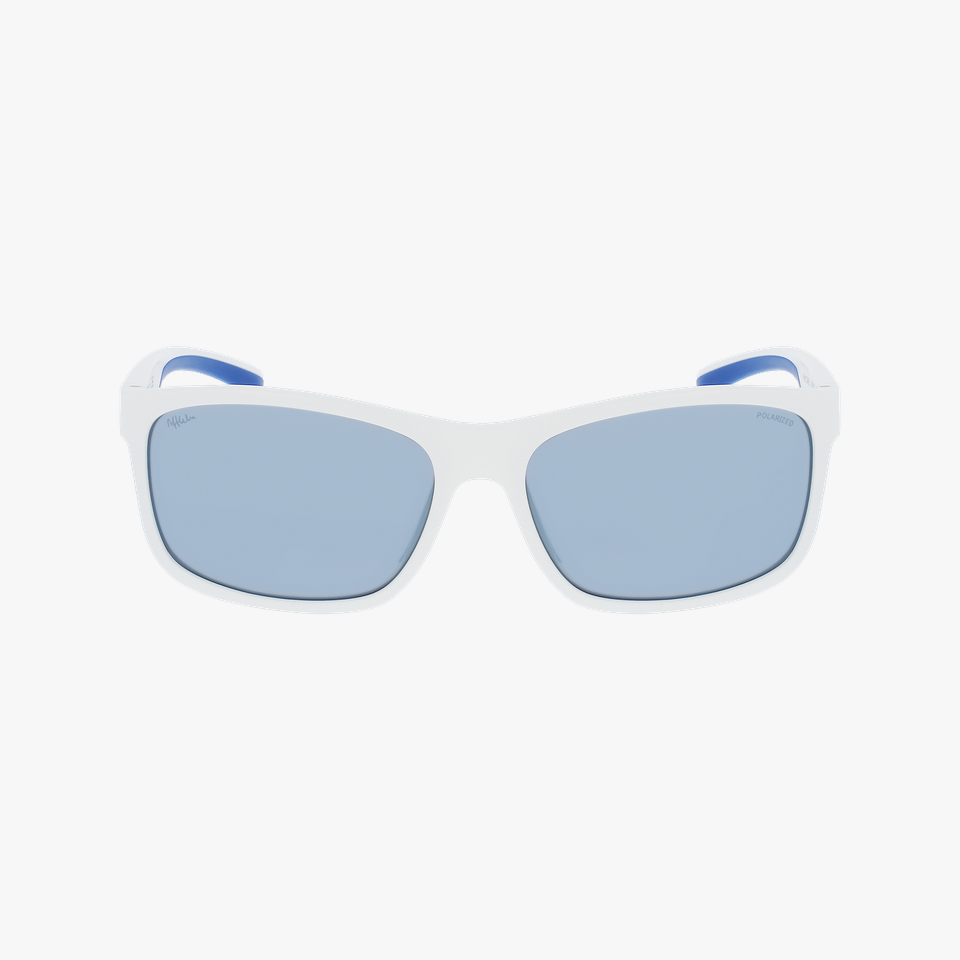 Lunettes de soleil SAIL POLARIZED blanc/bleu - Vue de face