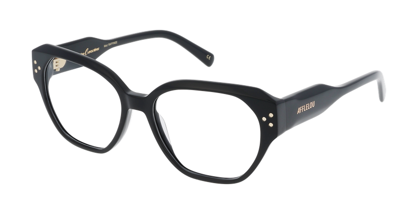 Lunettes de vue femme CARACTÈRES RAFFINÉE noir - Vue de face
