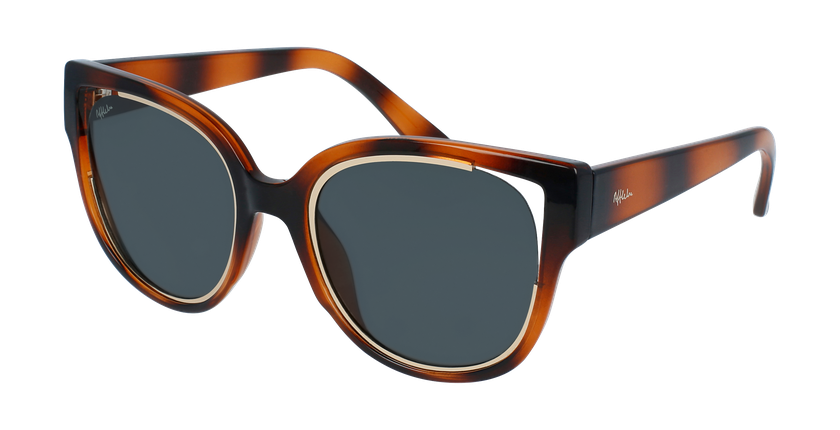 LUNETTES DE SOLEIL femme MAHEA POLARIZED écaille/doré - Vue de face
