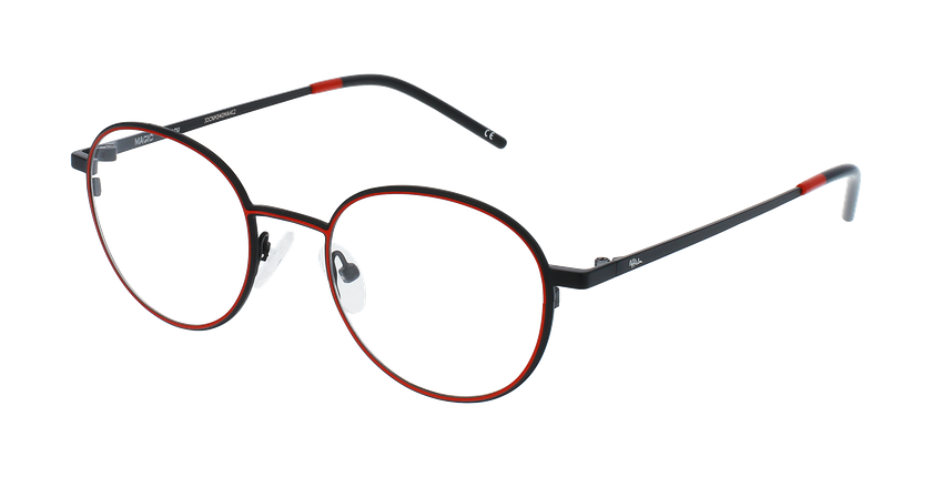 LUNETTES DE VUE homme MAGIC 155 noir/rouge - Vue de face