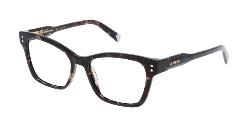 Lunettes de vue femme CARACTÈRES CHANCEUSE écaille - Vue de face