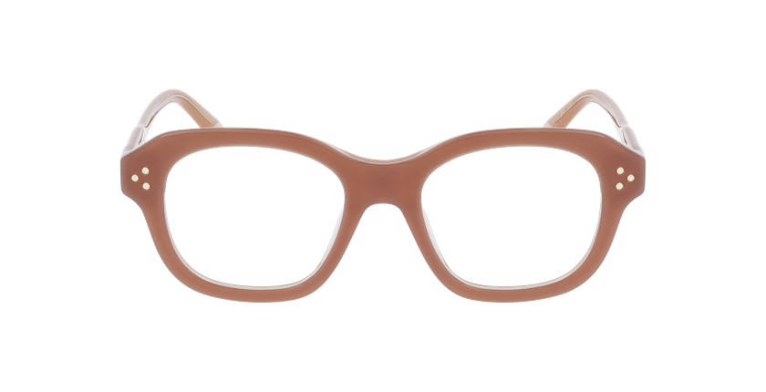 Lunettes de vue femme CARACTÈRES ÉNIGMATIQUE marron - Vue de face