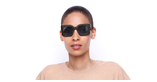 LUNETTES DE SOLEIL femme DOROTHEA 6790 marron - Vue de face