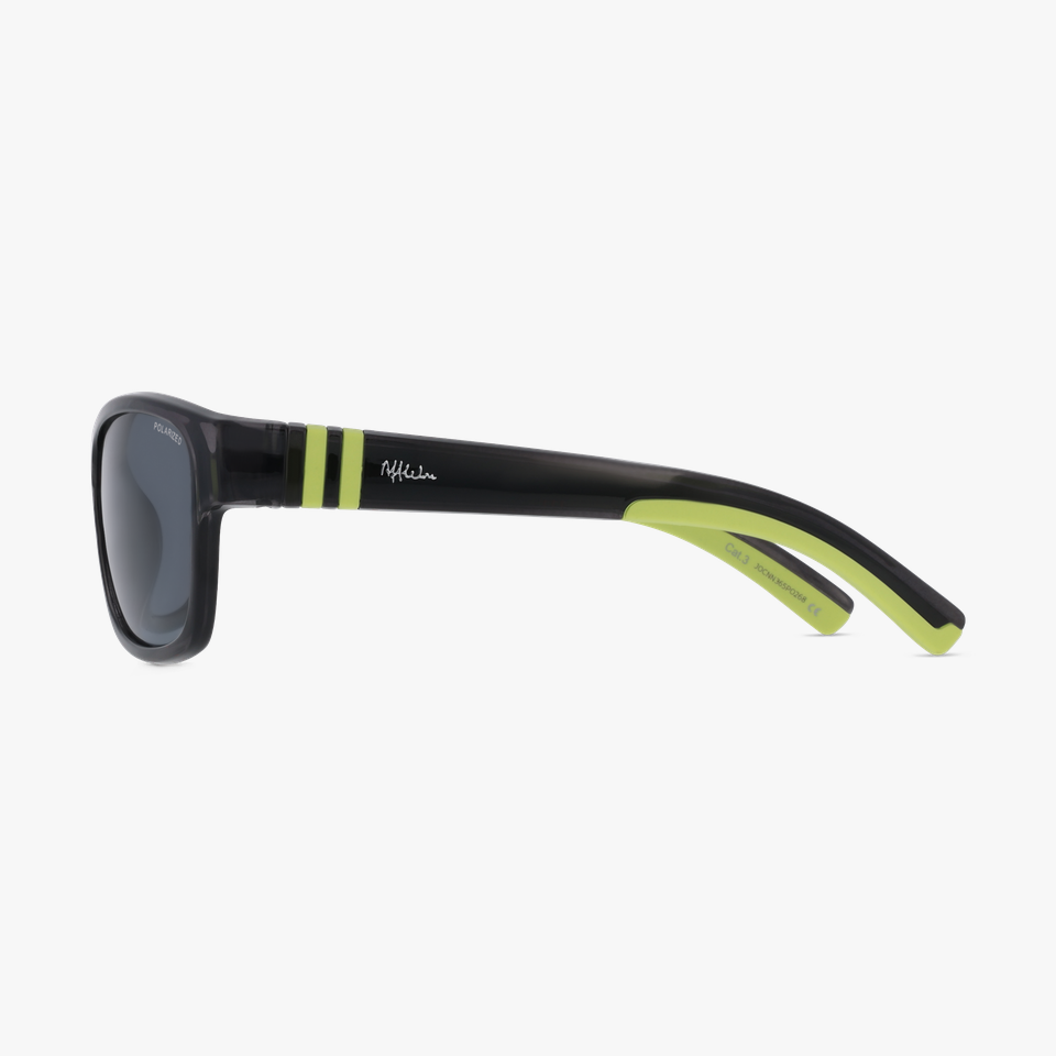 Lunettes de soleil enfant ARLY POLARIZED gris/gris - Vue de face