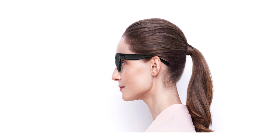 LUNETTES DE SOLEIL femme SK0202 noir - Vue de côté