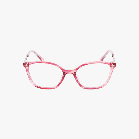 Lunettes de vue femme MAGIC255 rose/dorée Vue de face