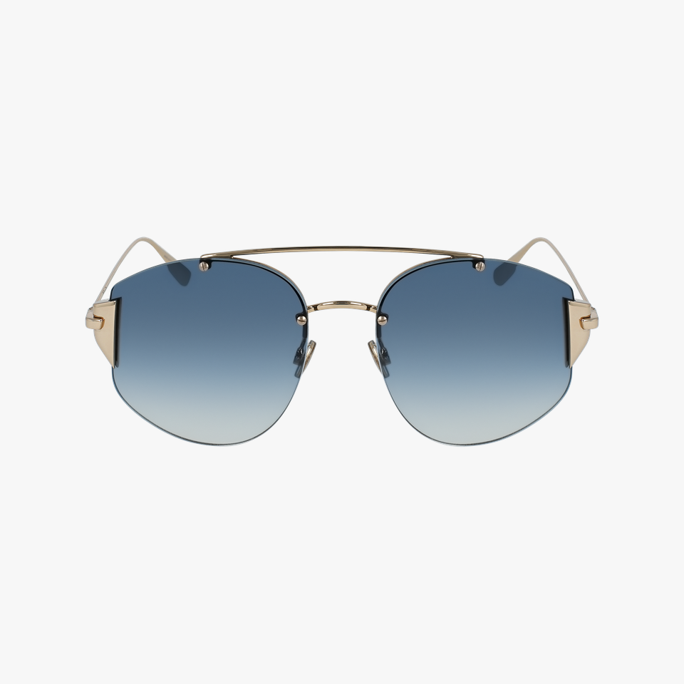 Lunettes de soleil femme DIORSTRONGER dorée - Vue de face