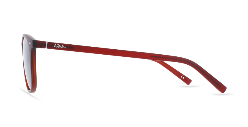Lunettes de vue FORTY solaire Bordeaux +2.50 rouge - Vue de côté