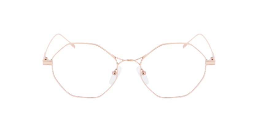 Lunettes de vue femme MAGIC232 rose/dorée - Vue de face