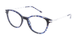 Lunettes de vue femme GEORGIA écaille bleu/bleu - Vue de face