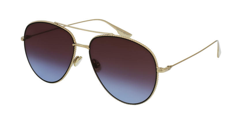 LUNETTES DE SOLEIL femme DIORSOCIETY3 doré/écaille - vue de 3/4
