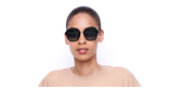 LUNETTES DE SOLEIL femme GU7557 noir - Vue de face