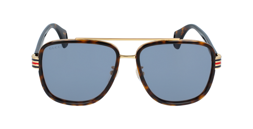 LUNETTES DE SOLEIL homme GG0448S écaille - Vue de face