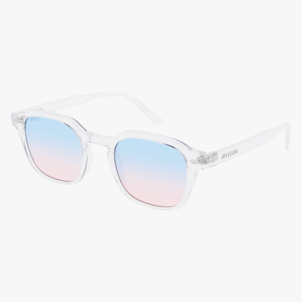Lunettes de soleil homme NEVADA blanc - Vue de face