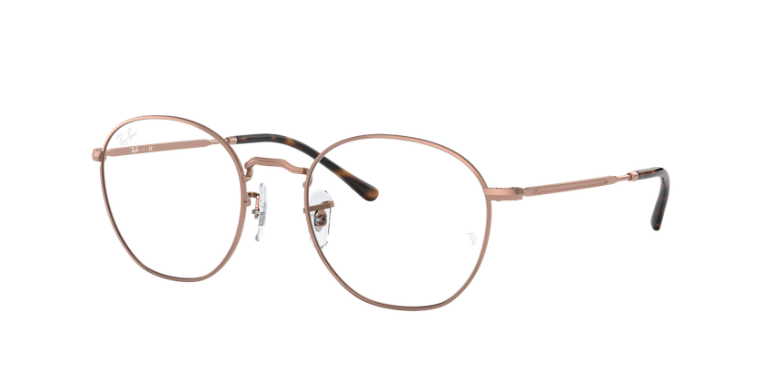 Lunettes de vue 0RX6472 dorée - Vue de face