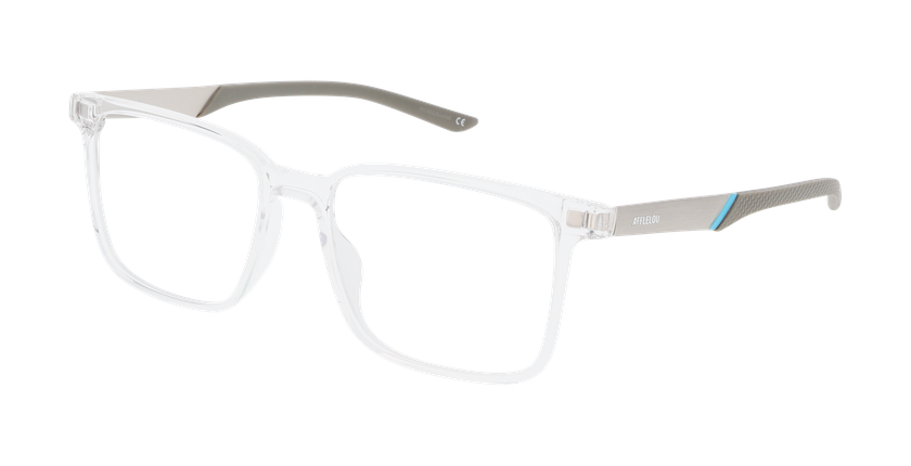 Lunettes de vue homme ENKI bleu cristal - Vue de face
