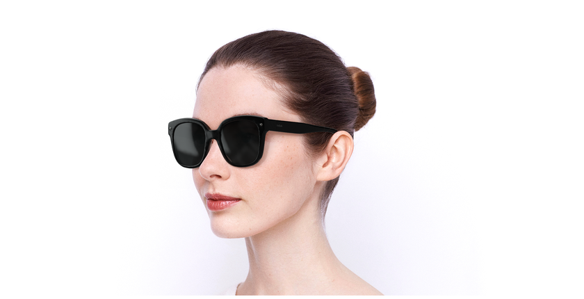 LUNETTES DE SOLEIL femme BA5000S noir - vue de 3/4