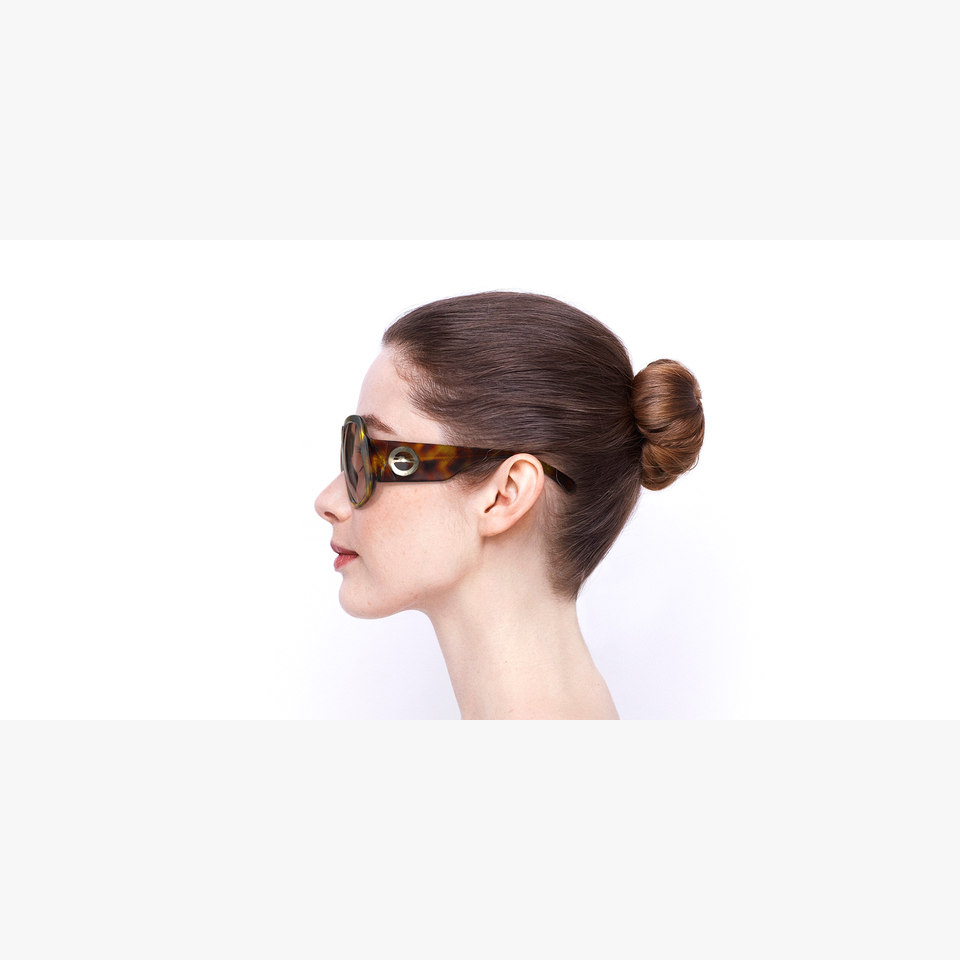 Lunettes de soleil femme LO709S écaille - Vue de côté