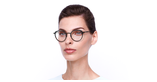 Lunettes de vue femme MAGIC224 bleu/gris - Vue de face