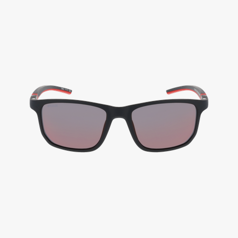 Lunettes de soleil homme GREY POLARIZED noir/rouge Vue de face