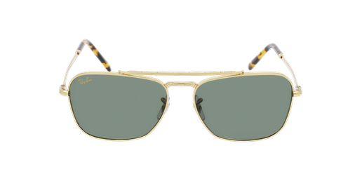 LUNETTES DE SOLEIL NEW CARAVAN doré Vue de face