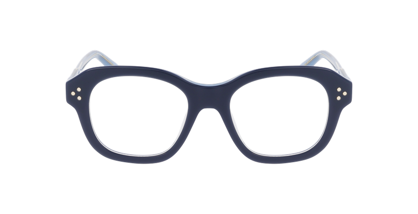 Lunettes de vue femme CARACTÈRES ÉNIGMATIQUE bleu - Vue de face