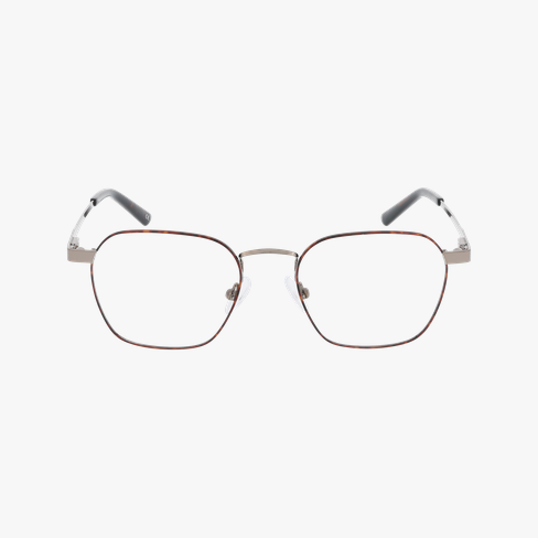 Lunettes de vue homme FEDERICO écaille/argenté Vue de face