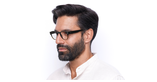 Lunettes de vue homme MAGIC 145 marron - Vue de 3/4