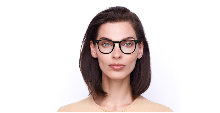 LUNETTES DE VUE femme LILA noir - Vue de face