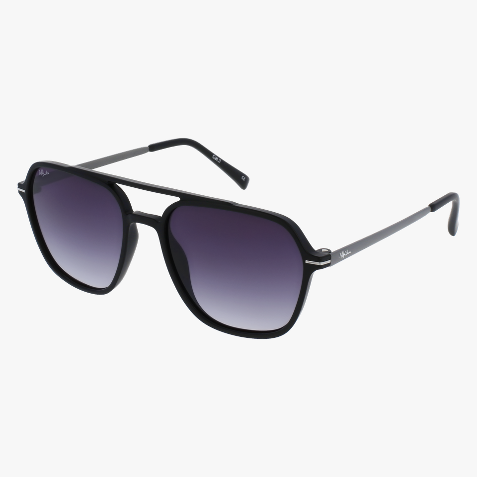 Lunettes de soleil homme IKER noir - Vue de face