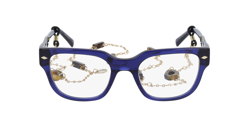 Lunettes de vue femme CARACTÈRES AUDACIEUSE bleu - Vue de face