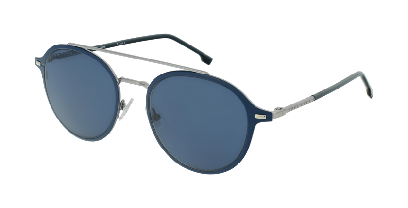LUNETTES DE SOLEIL homme BOSS1179S argenté/bleu - Vue de côté