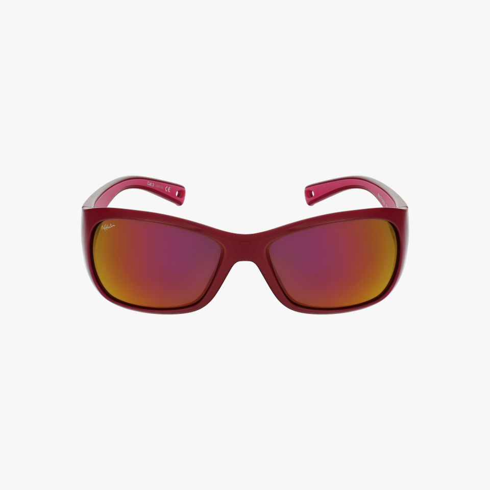 Lunettes de soleil enfant THIAGO POLARIZED rose/dorée - Vue de face