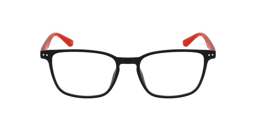 Lunettes de vue homme ARTURO noir/rouge - Vue de face