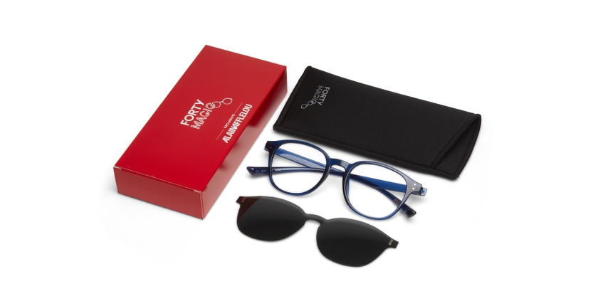 Lunettes de vue FORTY MAGIC M3UBL01 bleu - Vue de face