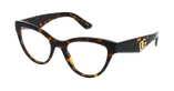 Lunettes de vue femme DG3372 écaille - Vue de face