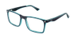 LUNETTES DE VUE enfant REFORM TEENAGER1 bleu/turquoise - vue de 3/4