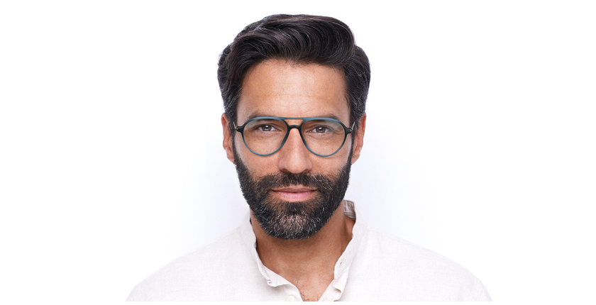 LUNETTES DE VUE MAGIC 75 bleu/écaille - Vue de face