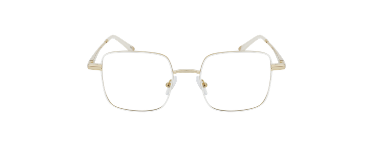LUNETTES DE VUE femme MAGIC 94 blanc/doré - Vue de face