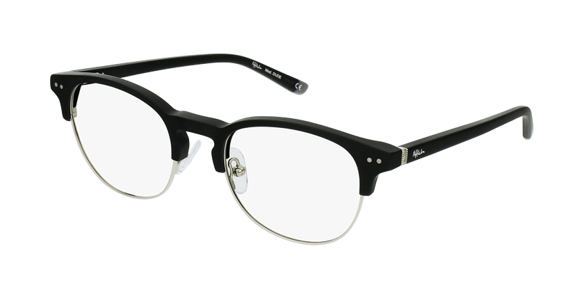 LUNETTES DE VUE enfant DUDE noir/argenté - vue de 3/4