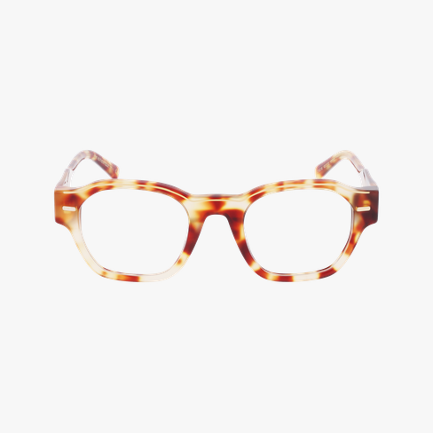 Lunettes de vue femme CARACTERES FIL D'OR AUTHENTIQUE écaille Vue de face
