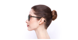Lunettes de vue femme LO2684 noir - Vue de côté
