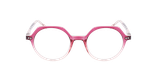 Lunettes de vue enfant VERA violet dégradé/rose - Vue de face