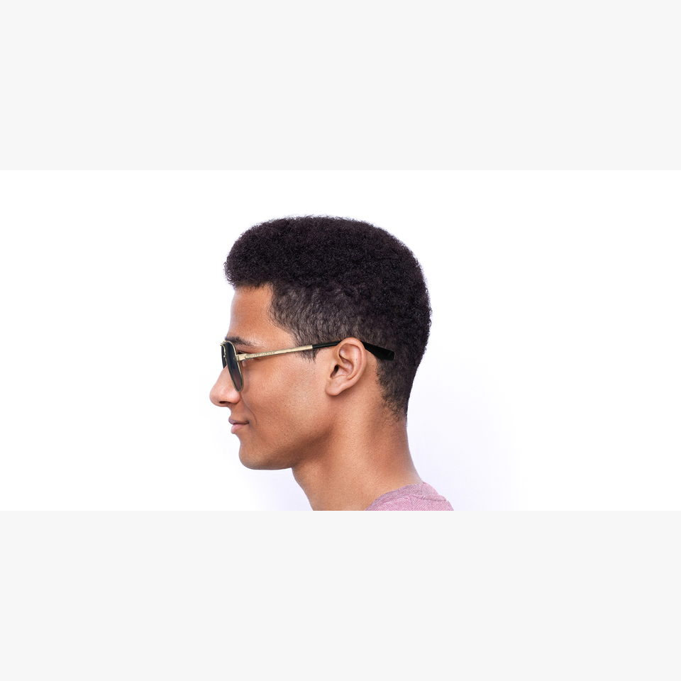 Lunettes de soleil homme MARC 318/S dorée - Vue de côté