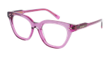 Lunettes de vue femme CARACTÈRES ARTISTE rose - Vue de face
