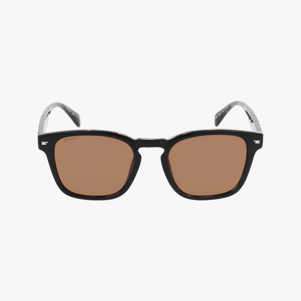 Lunettes de soleil homme KIMA écaille - Vue de face