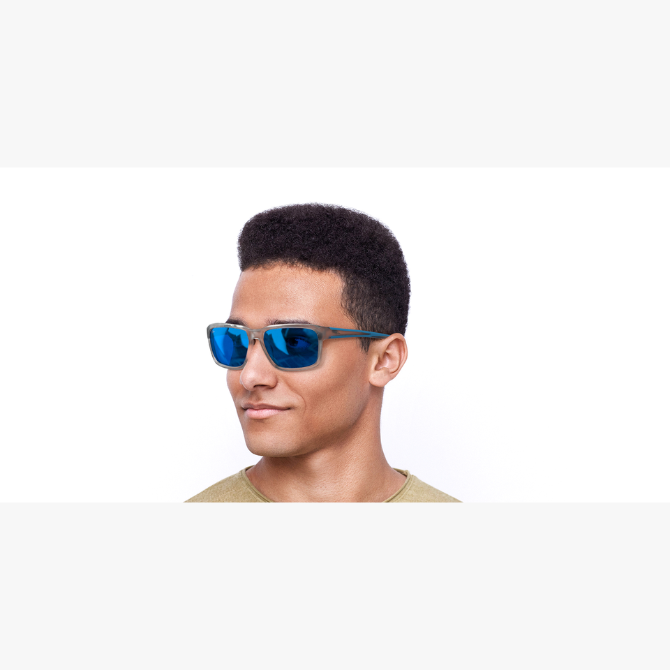 Lunettes de soleil homme TRAVIS blanc - Vue de face