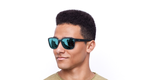 LUNETTES DE SOLEIL homme BERTO bleu - Vue de face